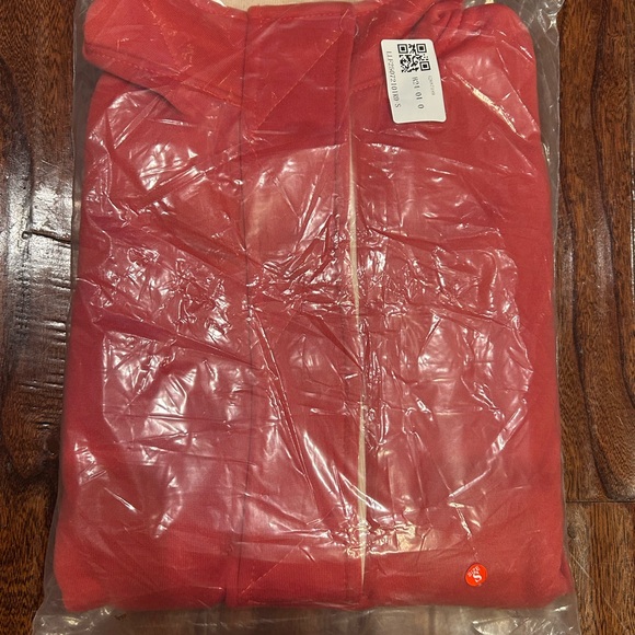 Woman's Coral Pullover with Cream Collar. NWT size small - Picture 2 of 3